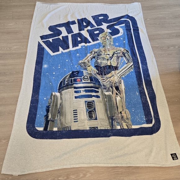 Star Wars Other - Star Wars Blue and White Blanket Twin Bedding Size 60×84 In